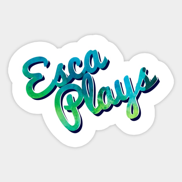 Green and Blue Logo Sticker by EscaPlays